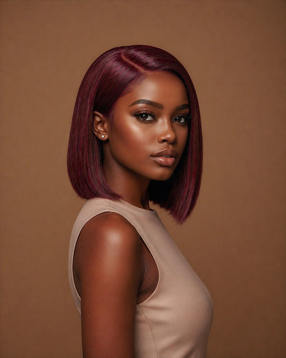 LAYERED BOB WIG (BURGUNDY) - Fab Beauty Supplies