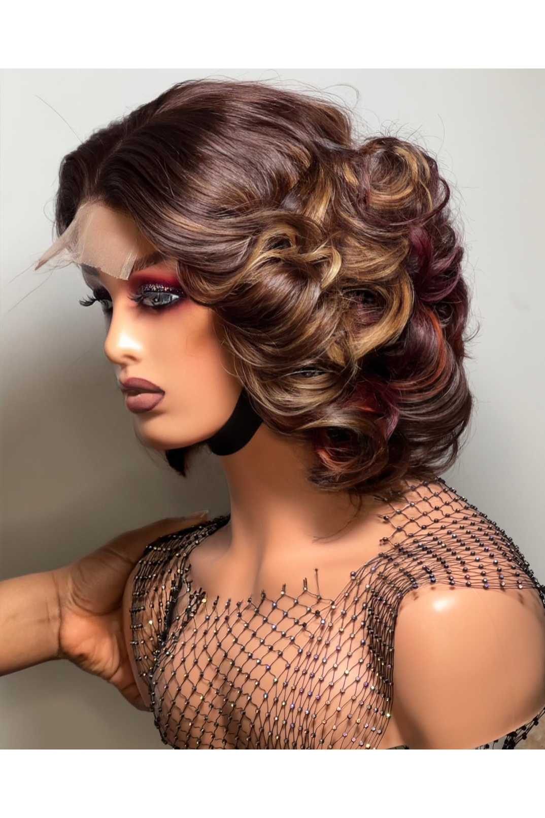 SDD LAYERED WAVY BOB WIG (CUSTOM COLOUR) - Fab Beauty Supplies