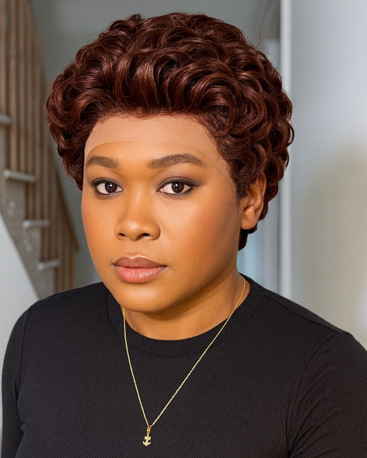 CHESTNUT PIXIE CUT FRONTAL WIG