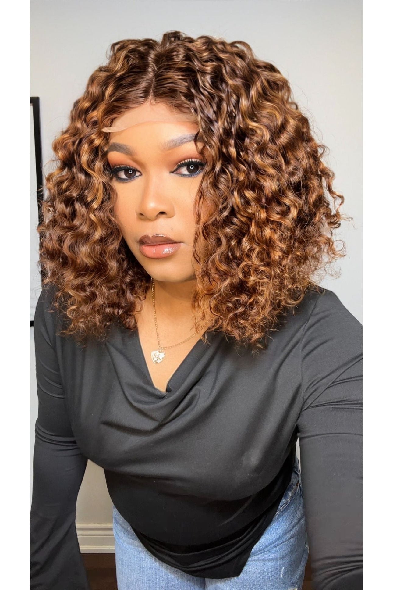 FAB CURLY DD T CLOSURE LUXURY WIG (CUSTOM COLOR)