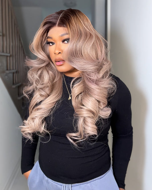 CHAMPAGNE BLEND RAW SE WAVY WIG