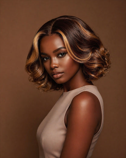 LAYERED CUSTOM COLOR BOUNCY BOB WIG - Fab Beauty Supplies