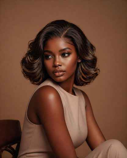 LAYERED CUSTOM COLOR BOUNCY BOB WIG - Fab Beauty Supplies