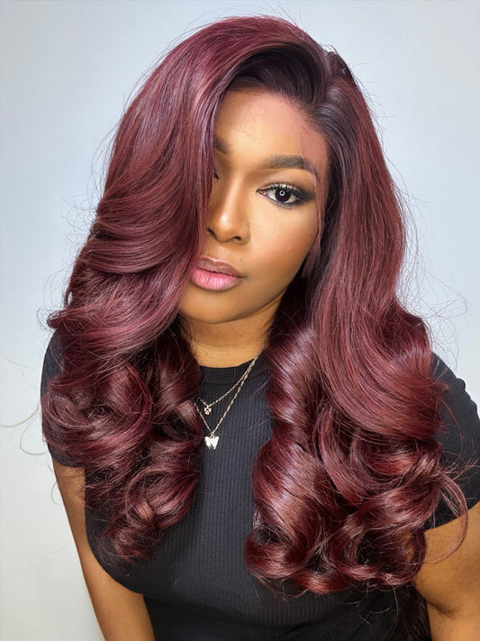 RAW RUBY BOUNCY WAVES LACE FRONTAL WIG