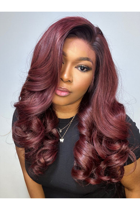 RAW RUBY BOUNCY WAVES LACE FRONTAL WIG