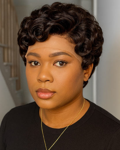 TEXTURED PIXIE CUT FRONTAL WIG