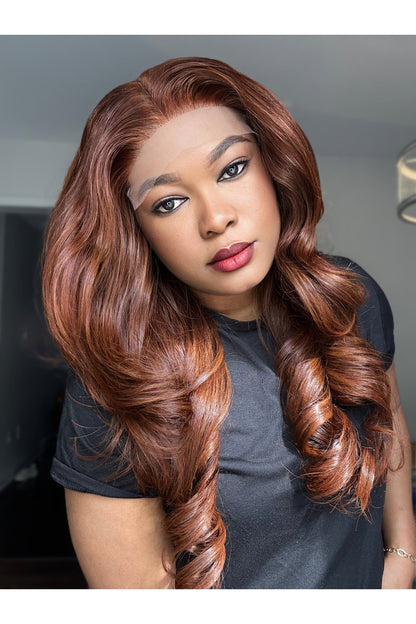 RAW BABY THIN WAVY LACE CLOSURE LUXURY WIG (CUSTOM COLOUR)