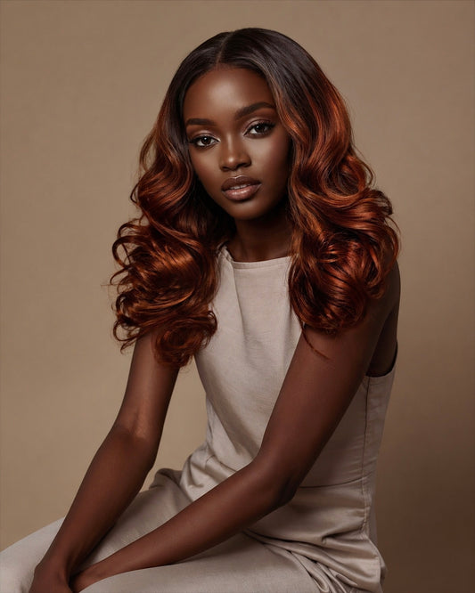 WAVY HD LACE LUXURY WIG (OMBRÉ AUBURN) - Fab Beauty Supplies