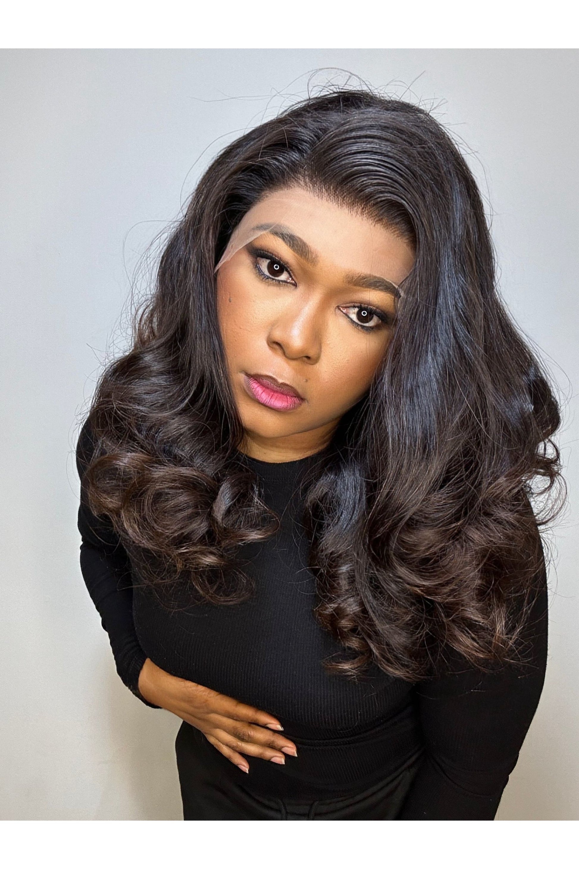 RAW LAYERED BOUNCY WAVES LACE FRONTAL WIG - Fab Beauty Supplies