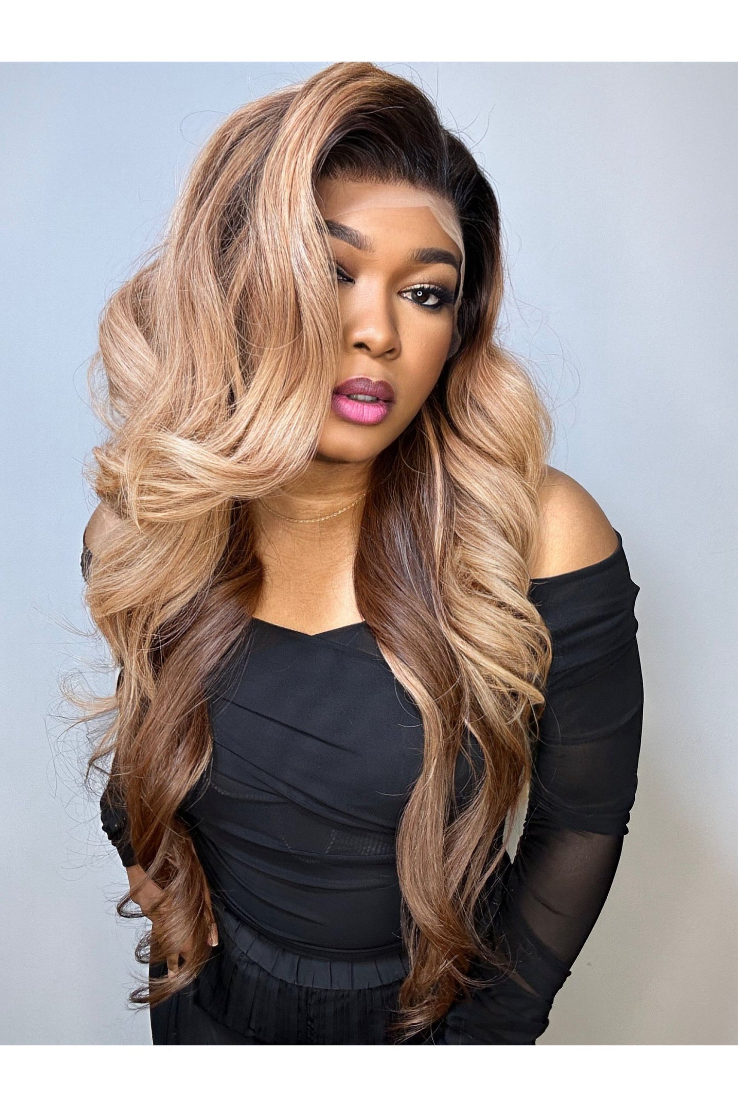 RAW LAYERED WAVY LACE FRONTAL WIG (CUSTOM COLOUR)