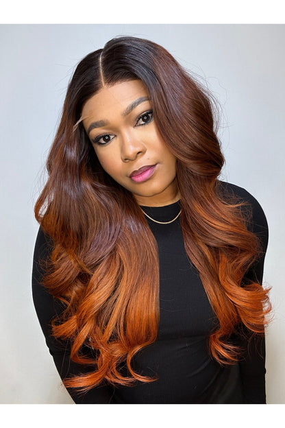 RAW SE WAVY OMBRÉ GINGER LACE WIG - Fab Beauty Supplies