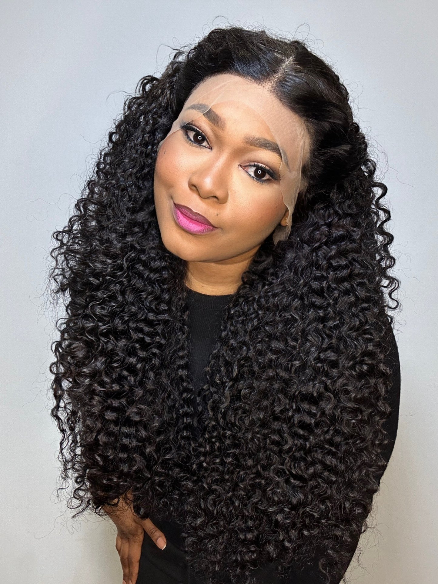 INDONESIAN RAW CURLY LACE FRONTAL LUXURY WIG