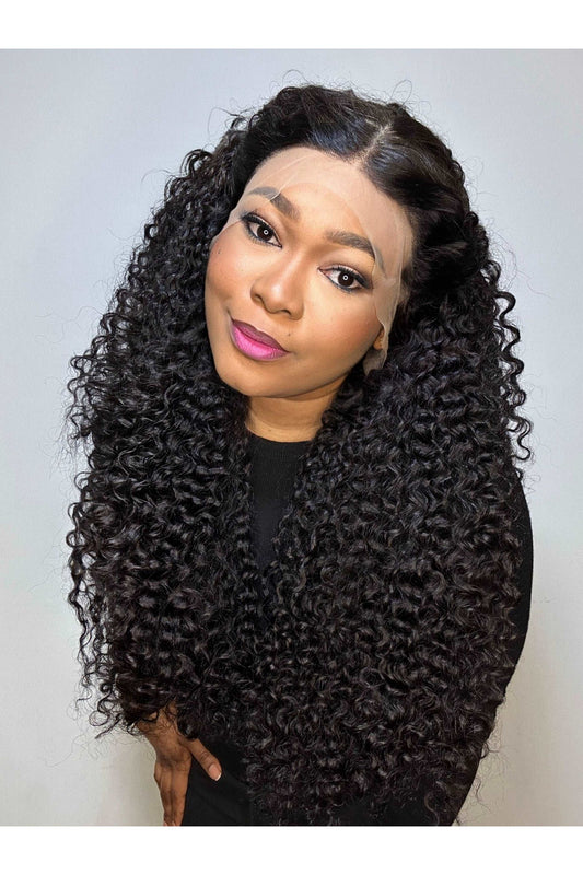 INDONESIAN RAW CURLY LACE FRONTAL LUXURY WIG - Fab Beauty Supplies