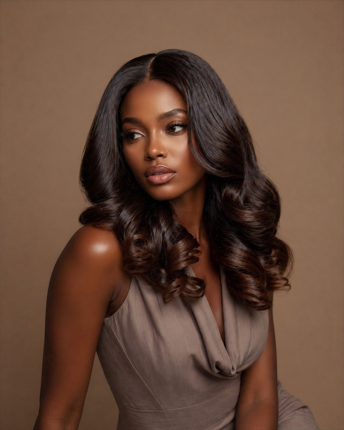 RAW INDONESIAN BRUNETTE WAVY LACE FRONTAL WIG - Fab Beauty Supplies
