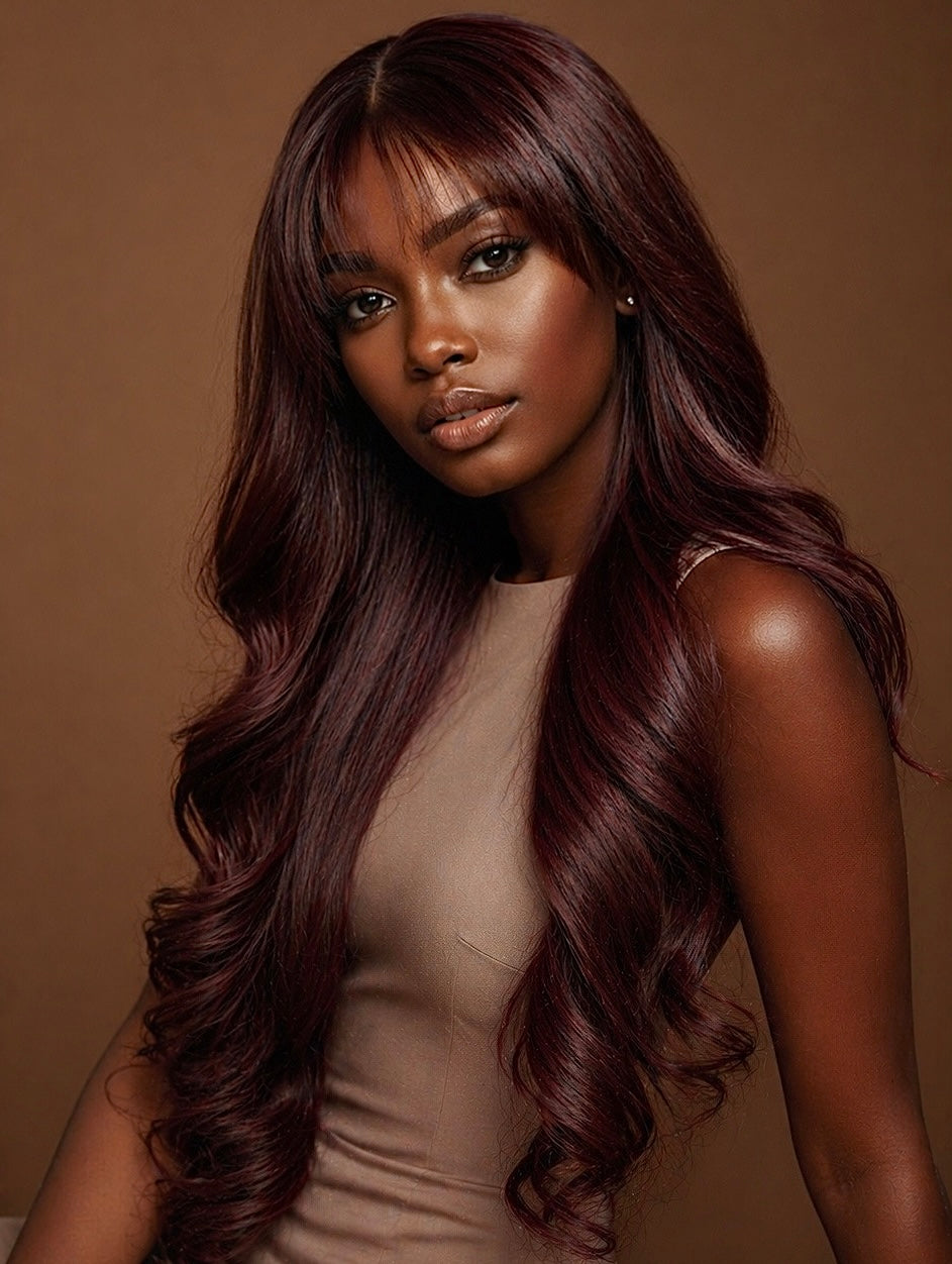 RAW MERLOT BANGS LUXE WIG - Fab Beauty Supplies
