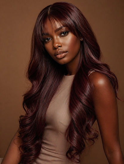 RAW MERLOT BANGS LUXE WIG - Fab Beauty Supplies