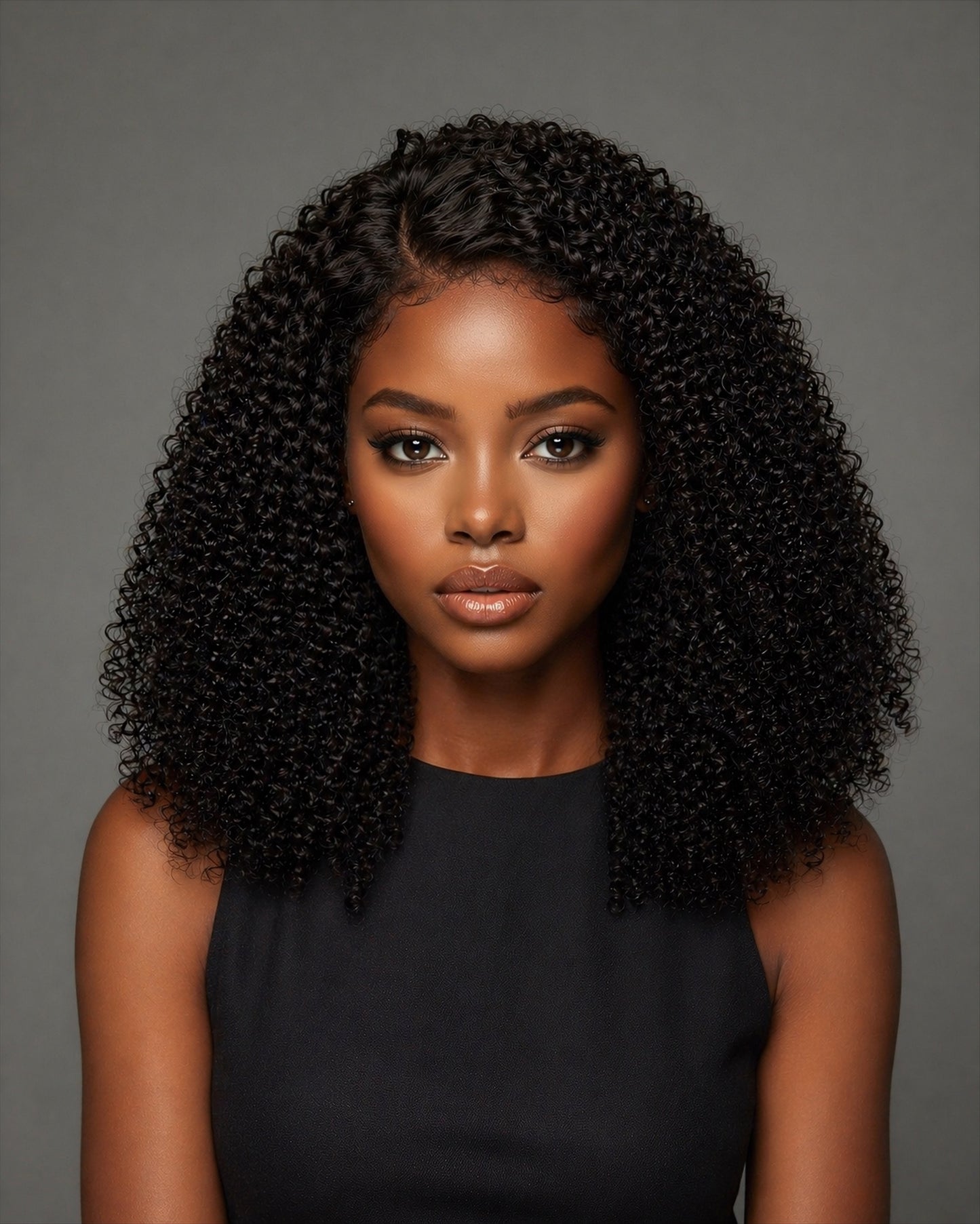 AFRO KINKY COILS 4C EDGE GLUELESS TRANSPARENT LACE FRONTAL WIG - Fab Beauty Supplies