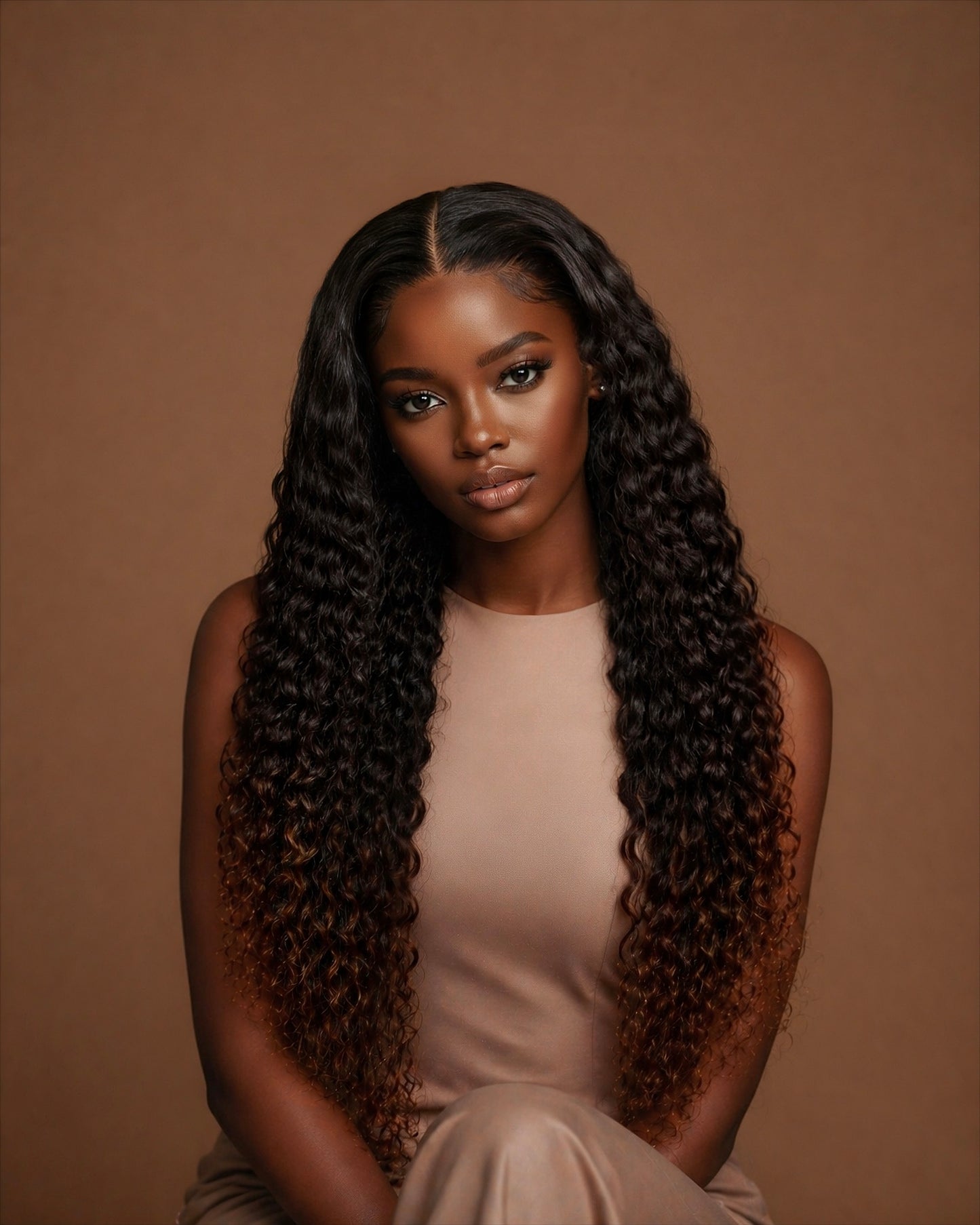 LUXE OMBRÉ BEACH CURLY HD LACE WIG - Fab Beauty Supplies