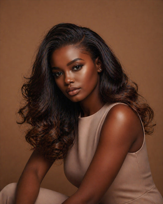 RAW LAYERED  BOUNCY WAVES LACE FRONTAL WIG - Fab Beauty Supplies