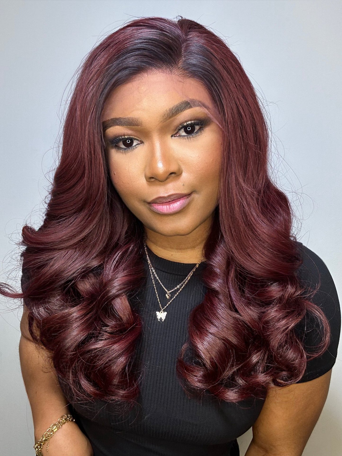 RAW RUBY BOUNCY WAVES LACE FRONTAL WIG