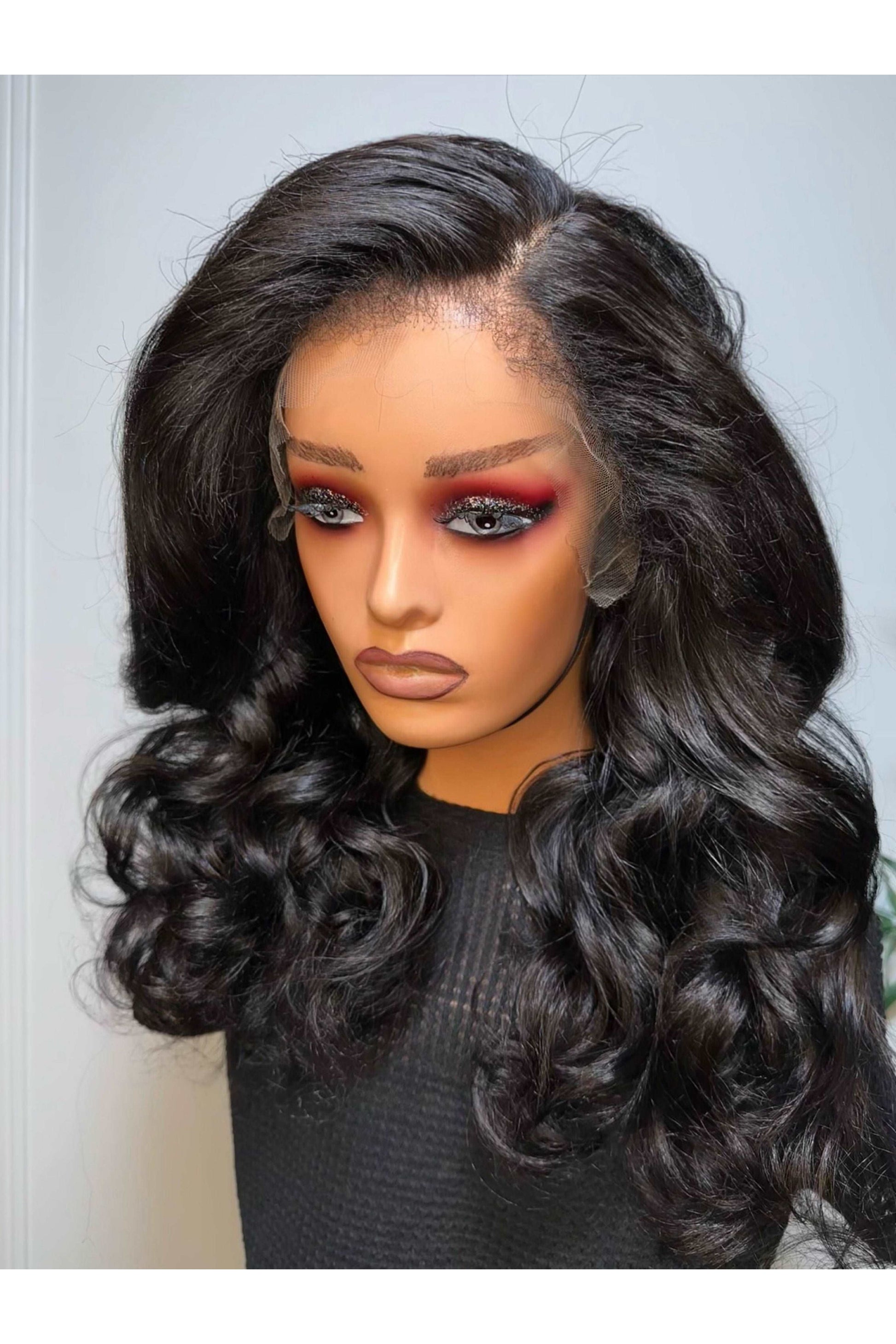 KINKY EDGES HD FRONTAL VENTILATED WAVY WIG - Fab Beauty Supplies