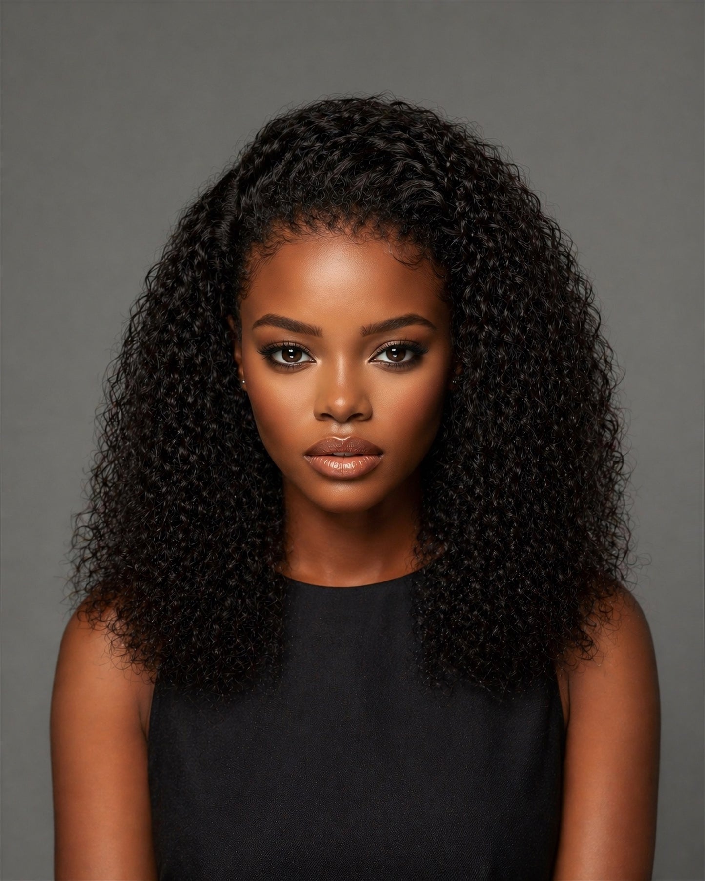 3B CURLY EDGES VENTILATED LACE  FRONTAL WIG - Fab Beauty Supplies