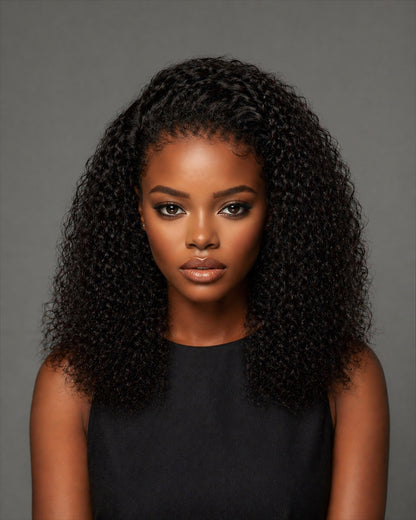 3B CURLY EDGES VENTILATED LACE  FRONTAL WIG - Fab Beauty Supplies