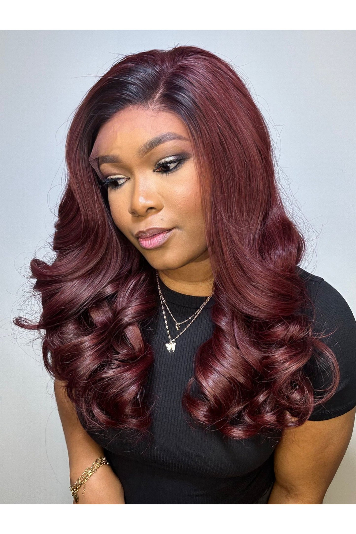 RAW RUBY BOUNCY WAVES LACE FRONTAL WIG