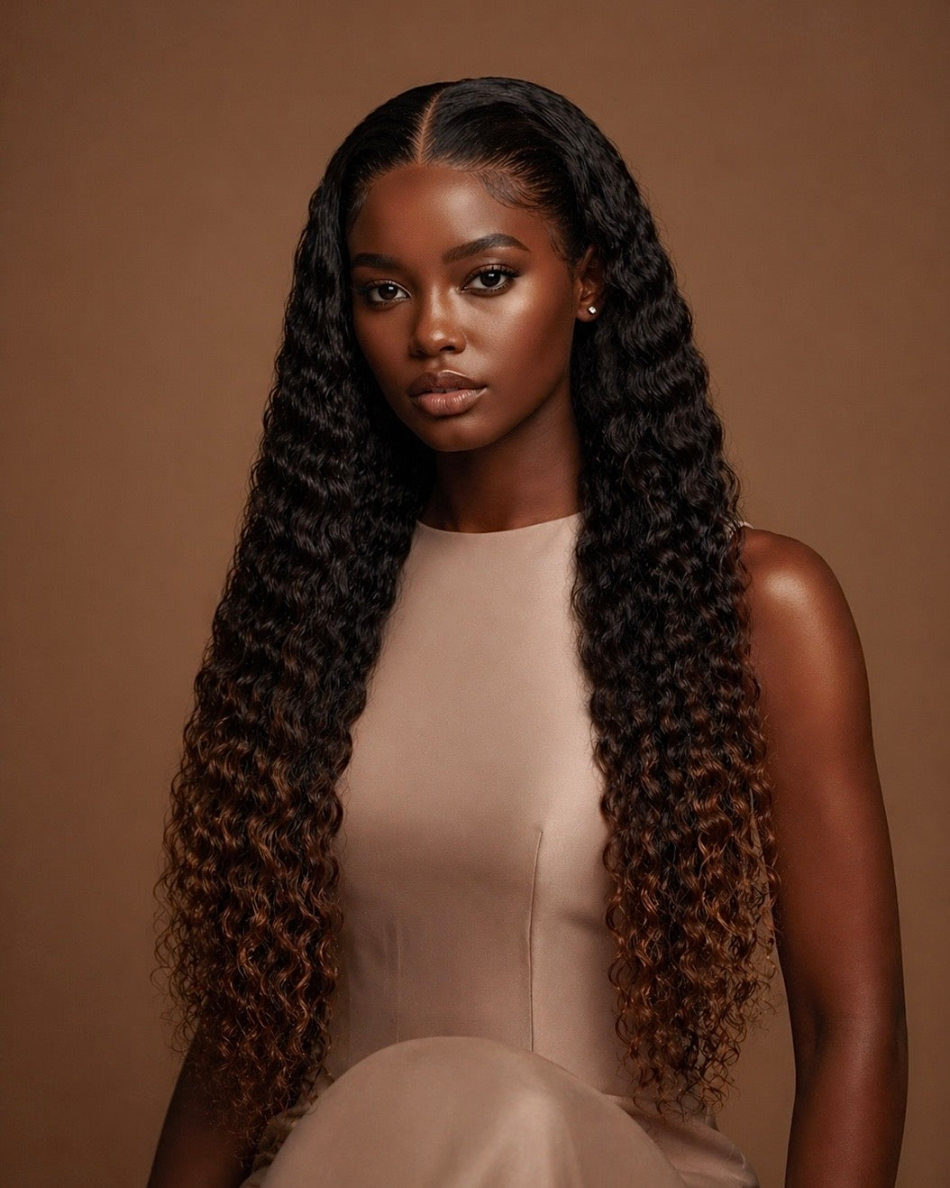 LUXE OMBRÉ BEACH CURLY HD LACE WIG - Fab Beauty Supplies