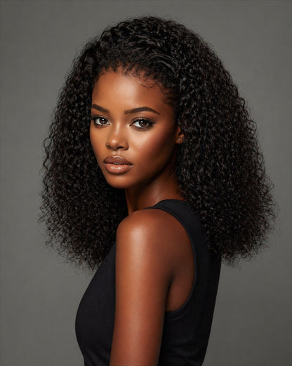 3B CURLY EDGES VENTILATED LACE  FRONTAL WIG - Fab Beauty Supplies
