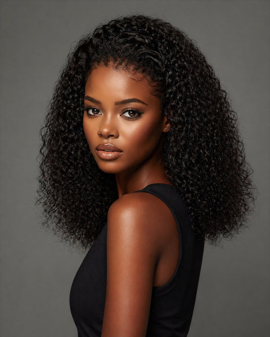 3B CURLY EDGES VENTILATED LACE  FRONTAL WIG - Fab Beauty Supplies