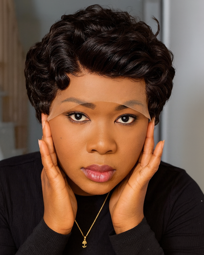 TEXTURED PIXIE CUT FRONTAL WIG