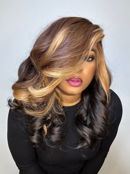 RAW LAYERED SE WAVY LACE FRONTAL WIG (CUSTOM COLOUR)