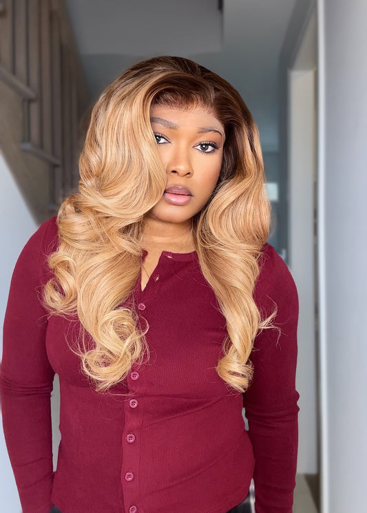 BUTTERSCOTCH BLEND RAW SE WAVY WIG