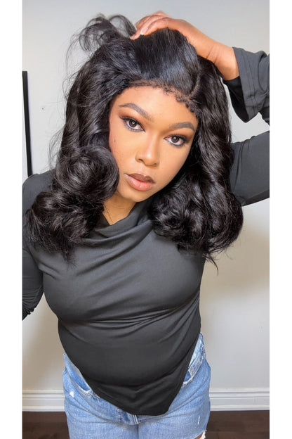 FAB KINKY STRAIGHT 4C EDGE GLUELESS HD LACE WIG