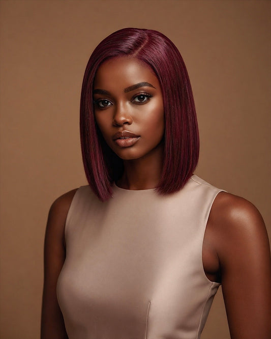 LAYERED BOB WIG (BURGUNDY) - Fab Beauty Supplies