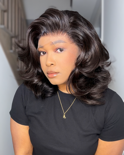 RAW INDIAN FRONTAL BOB WIG