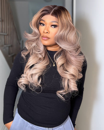 CHAMPAGNE BLEND RAW SE WAVY WIG