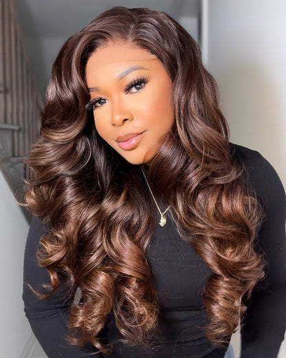 CARAMEL SWIRL RAW SE WAVY WIG