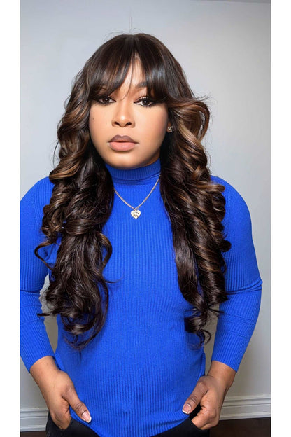 FAB DD LAYERED BODY WAVE GLUELESS HD LACE WIG - Fab Beauty Supplies