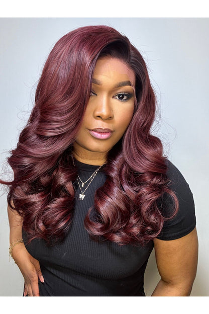 RAW RUBY BOUNCY WAVES LACE FRONTAL WIG