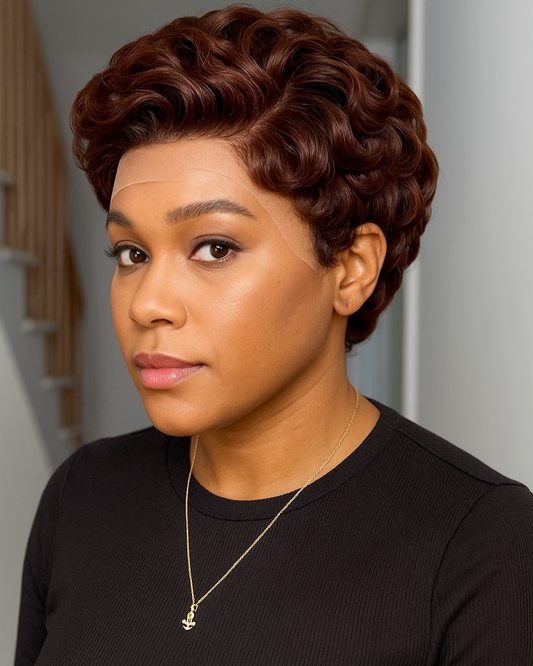 CHESTNUT PIXIE CUT FRONTAL WIG