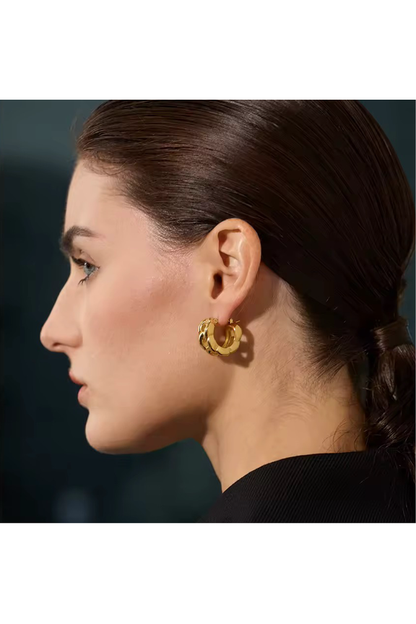 BRAIDA CHAIN HOOPS