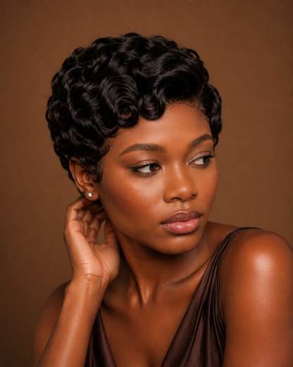 TEXTURED PIXIE CUT FRONTAL WIG - Fab Beauty Supplies