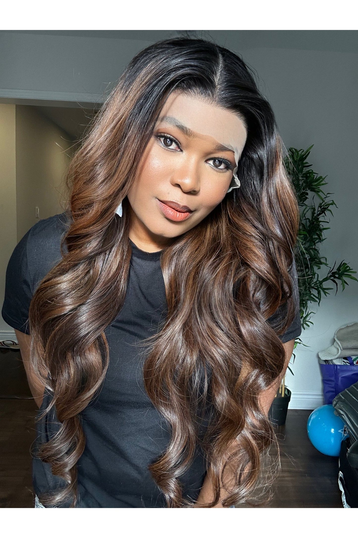 RAW WAVY LACE FRONTAL LUXURY WIG (CUSTOM COLOUR)