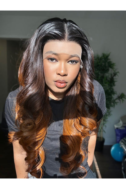 RAW WAVY LACE FRONTAL LUXURY WIG (CUSTOM COLOUR) - Fab Beauty Supplies
