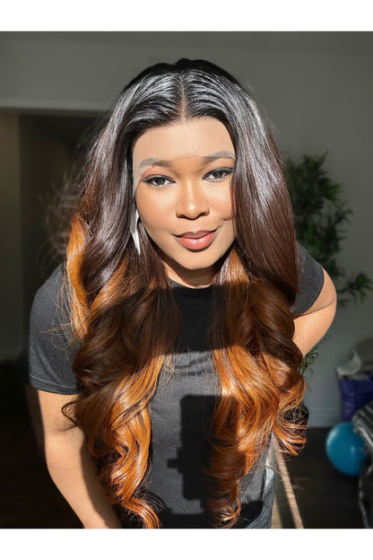 RAW WAVY LACE FRONTAL LUXURY WIG (CUSTOM COLOUR) - Fab Beauty Supplies