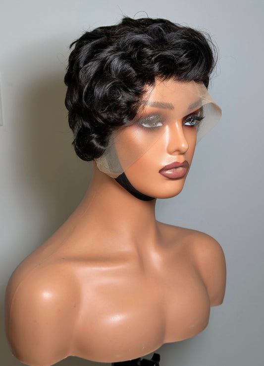 TEXTURED PIXIE CUT FRONTAL WIG