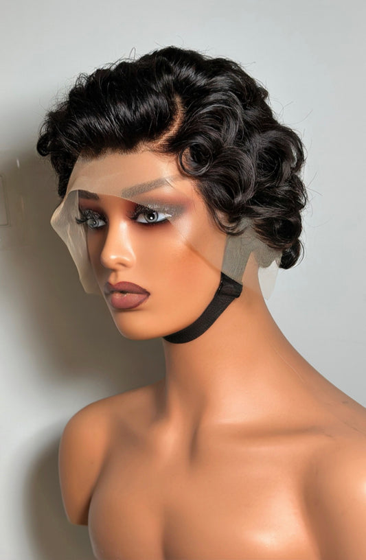 TEXTURED PIXIE CUT FRONTAL WIG