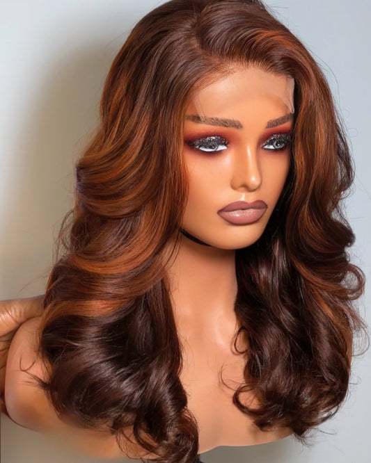 FAB MAHOGANY LUXURY WAVY WIG